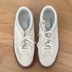 Vans Off-White Sneakers with Brown Outsoles